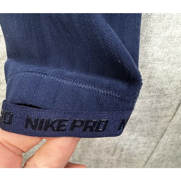 Nike Pro HyperWarm Leggings Women’s M Base Layer Training Gym Running Pants Blue - Picture 3 of 9